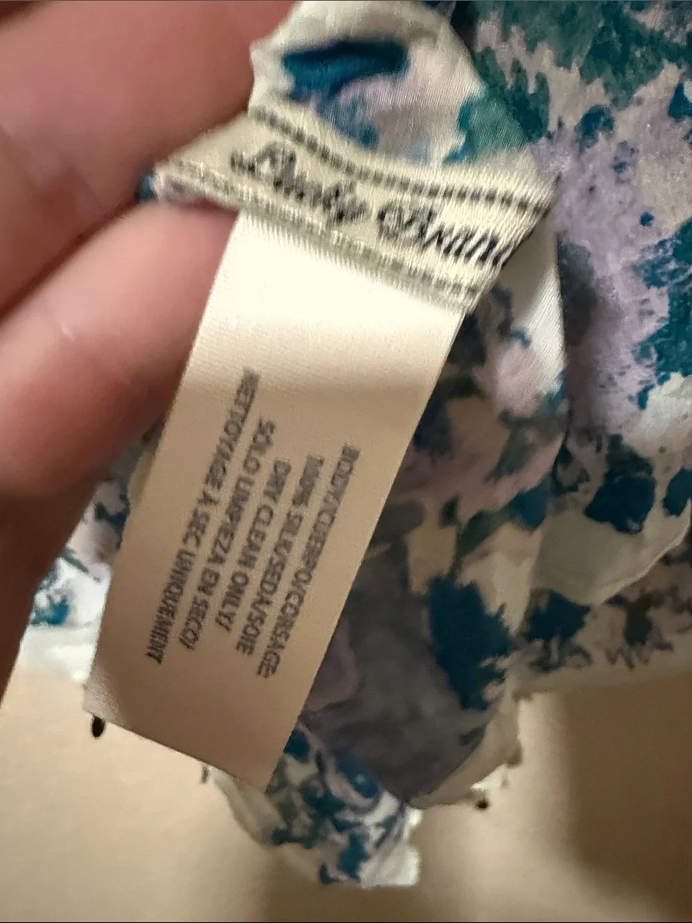 Lucky Brand Cream Paisley Border Scarf with Teal and Pink Accents